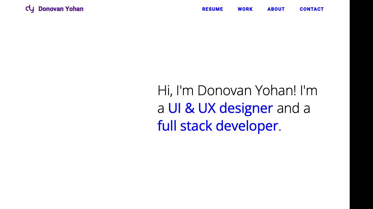 donovanyohan.vercel.app screenshot thumbnail