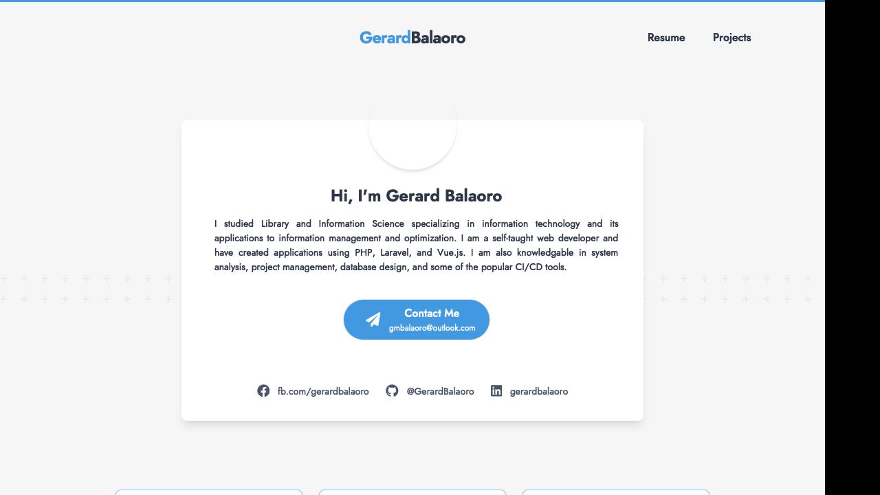 gerardbalaoro.github.io screenshot thumbnail