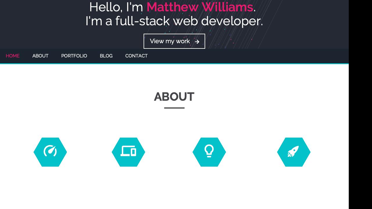 mattwilliams85.github.io screenshot thumbnail