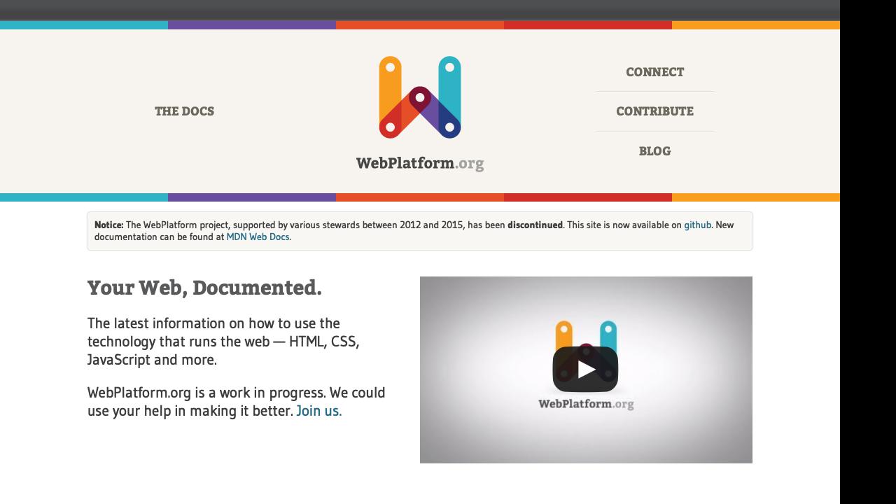 webplatform.github.io screenshot thumbnail