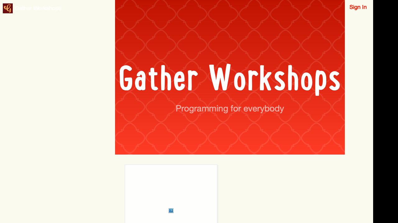 gatherworkshops.github.io screenshot thumbnail